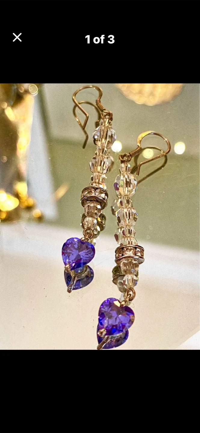 💙Swarovski Crystal Cobalt Blue Long Dangle Earrings