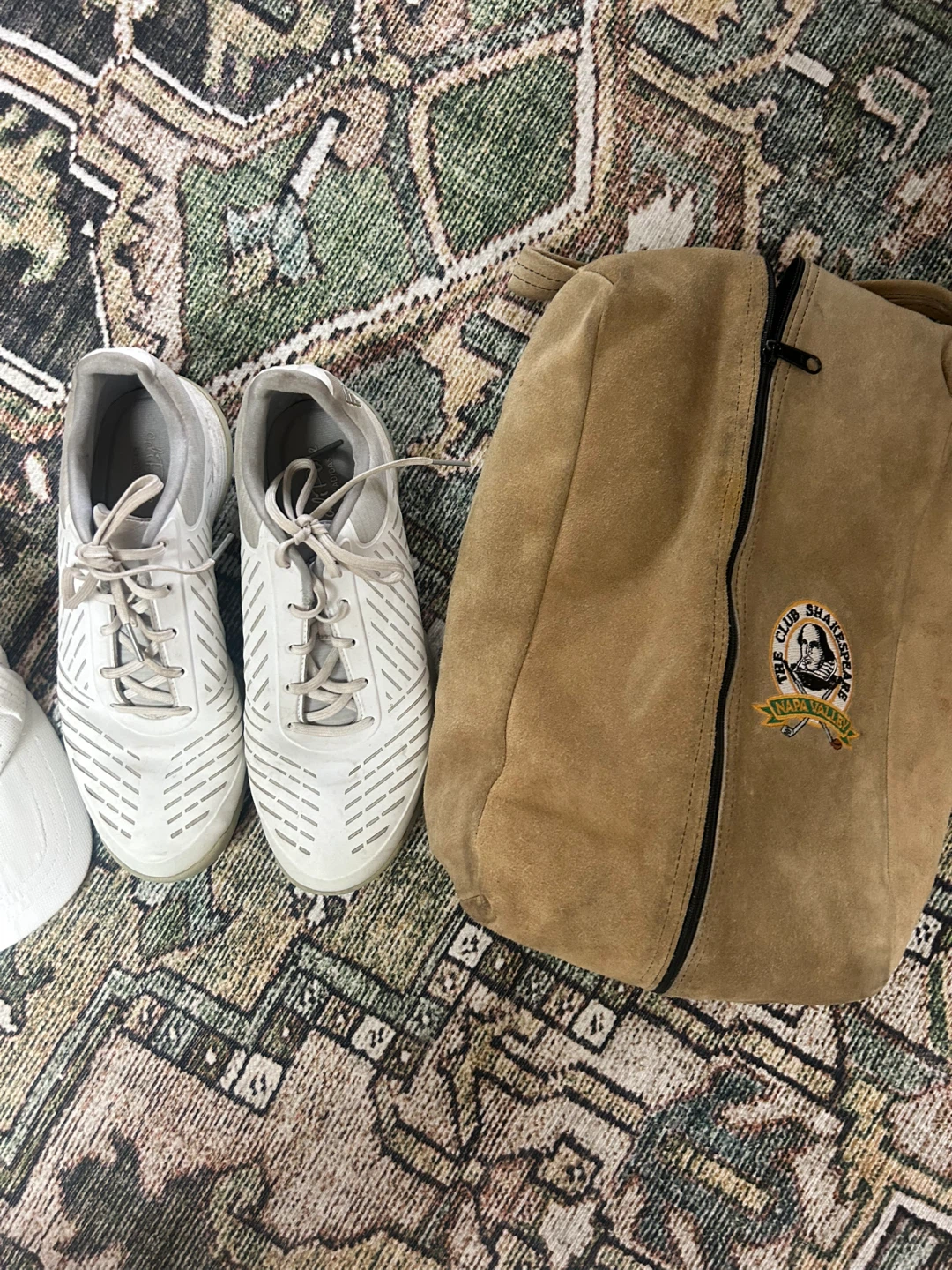 Adidas Golf shoes Women 9 + Shakespeare Napa Golf Bag + Hat