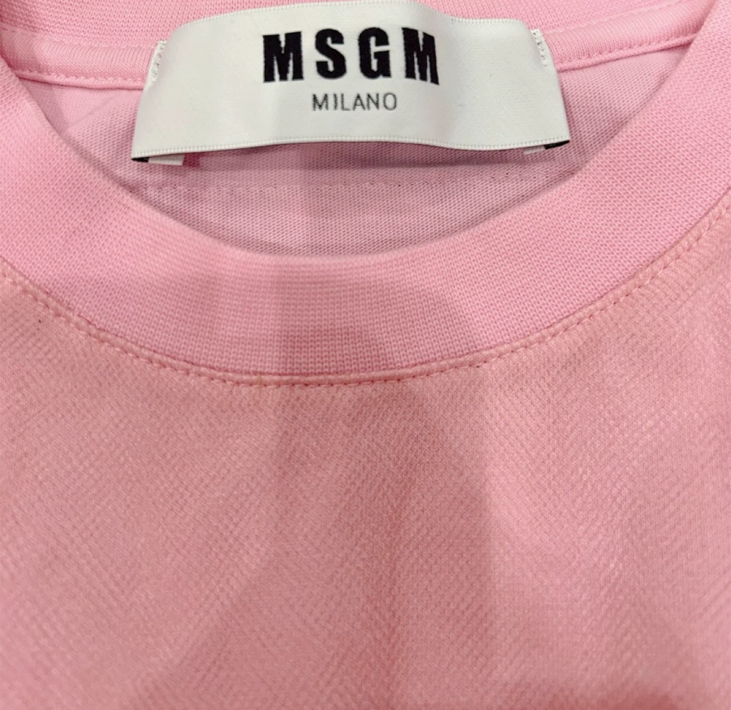 MSGM Pink Tulle Overlay T-Shirt - photo 4