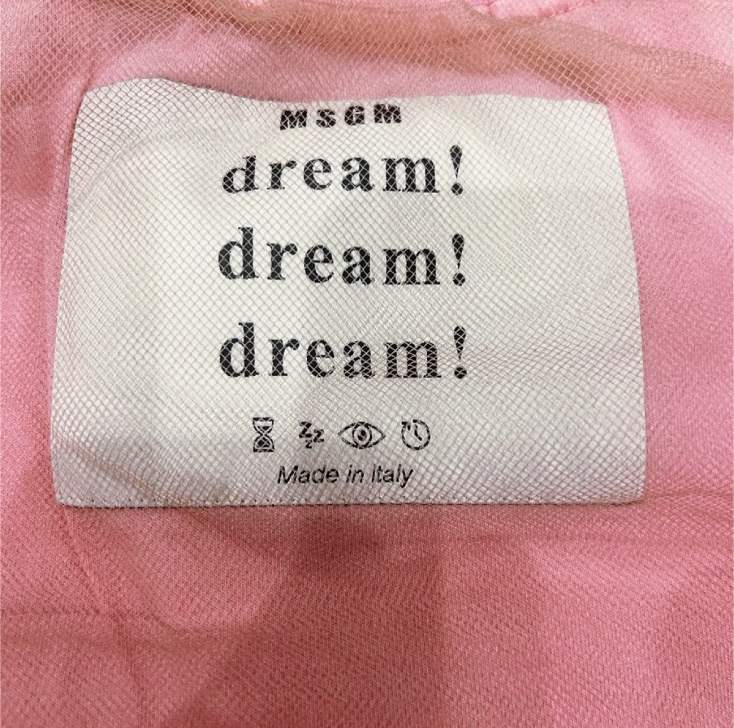 MSGM Pink Tulle Overlay T-Shirt - photo 3