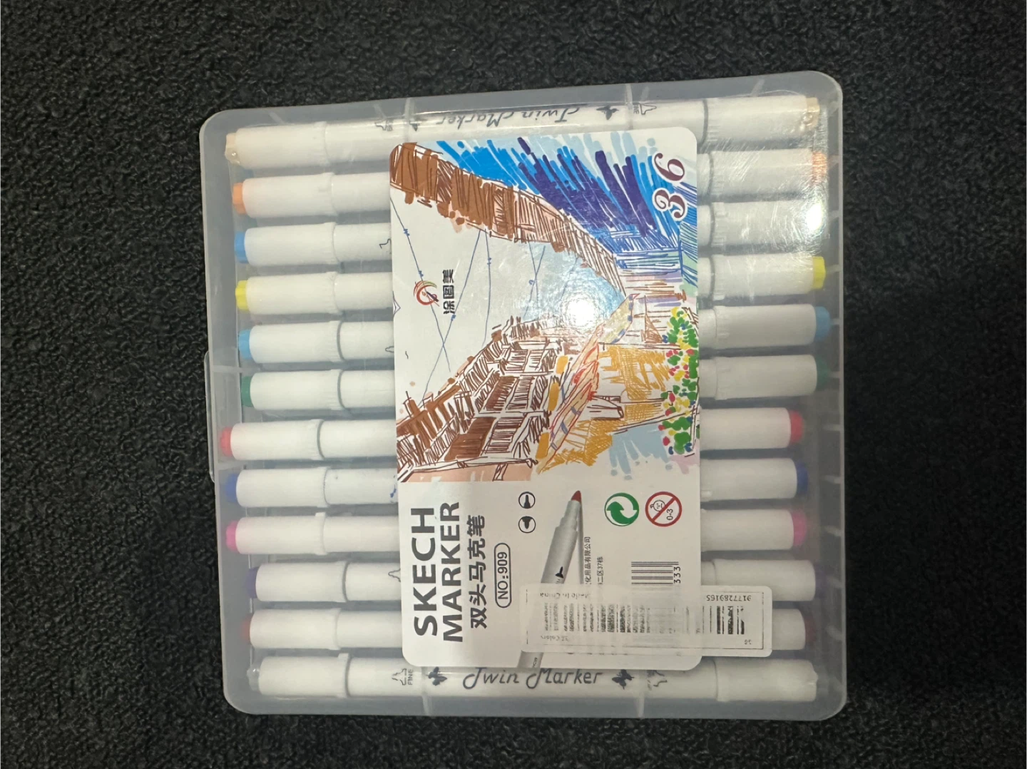 Twin Marker Sketch Pens - 36 Colours 🏆