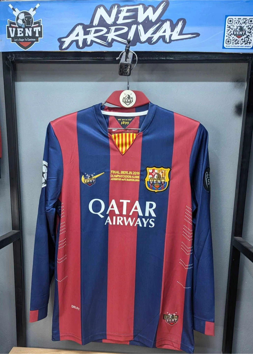 FC Barcelona 2015 Final Berlin Long Sleeve Jersey