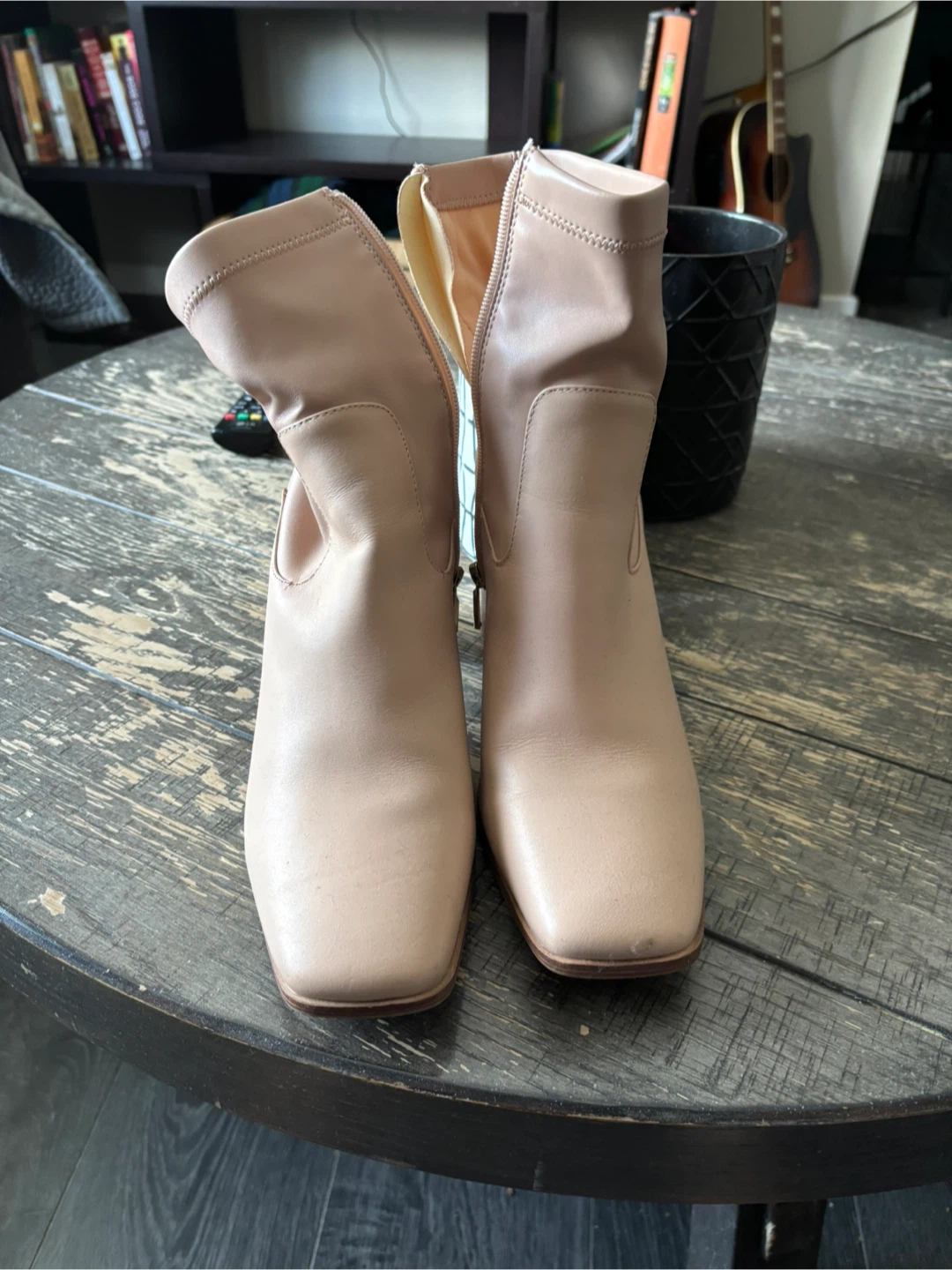 ALDO Pink Block Heel Ankle Boots - Size 11