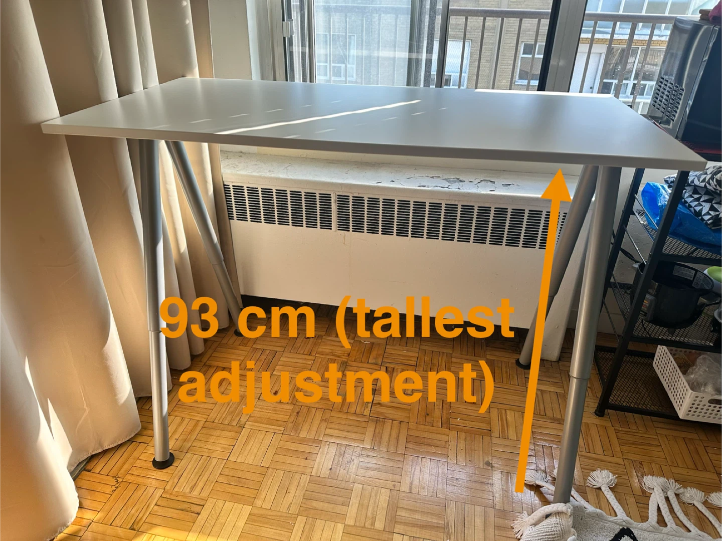 White desk - 120 cm x 60 cm - photo 4