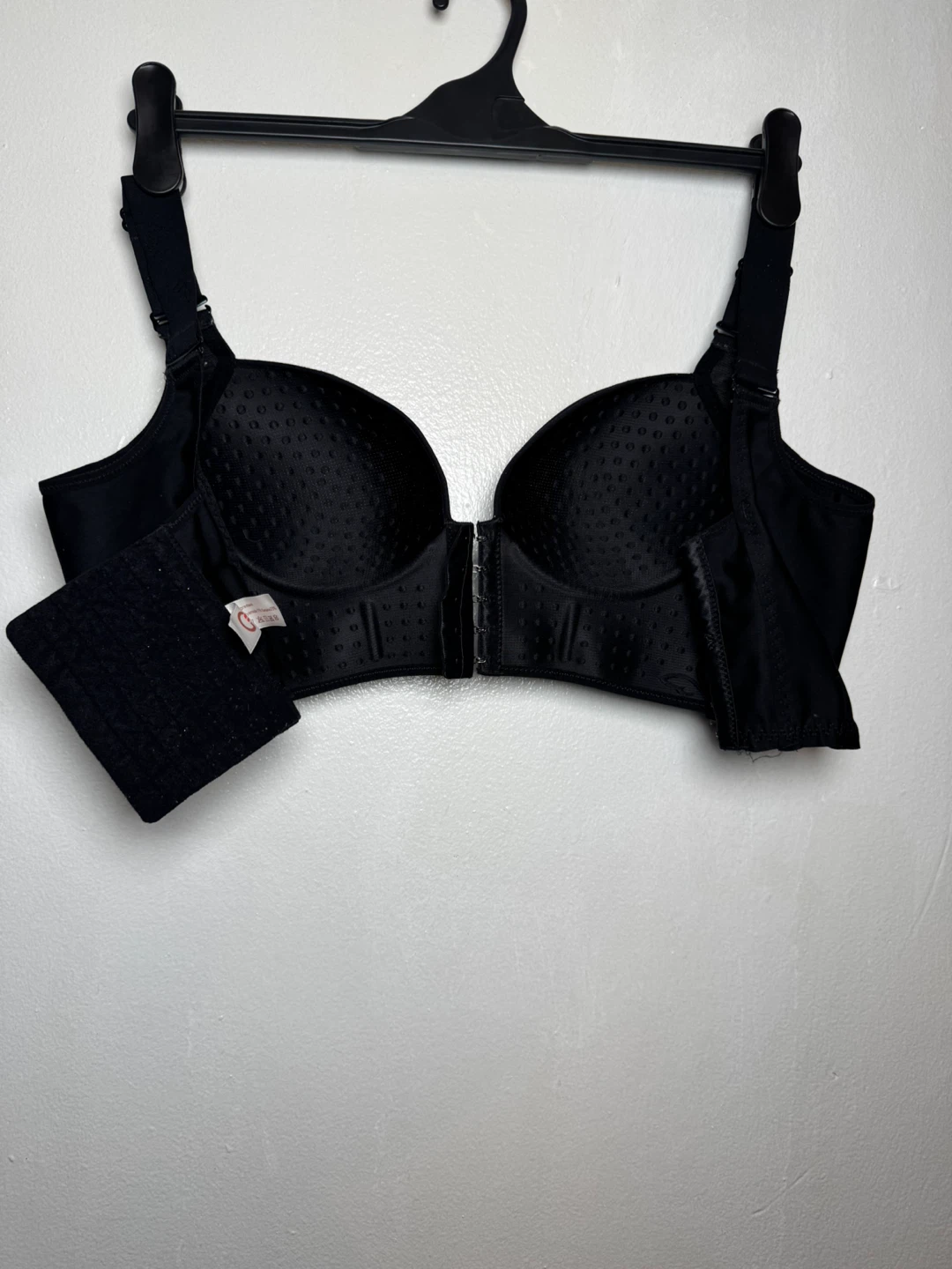 Black Full Coverage Bra - Size L - photo 3