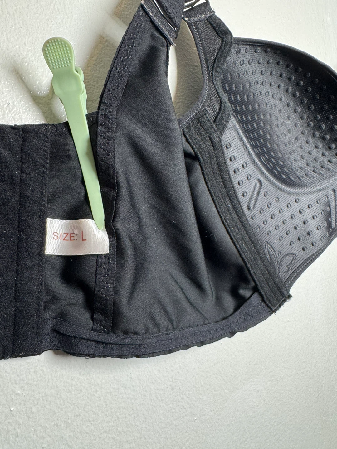 Black Full Coverage Bra - Size L - photo 4