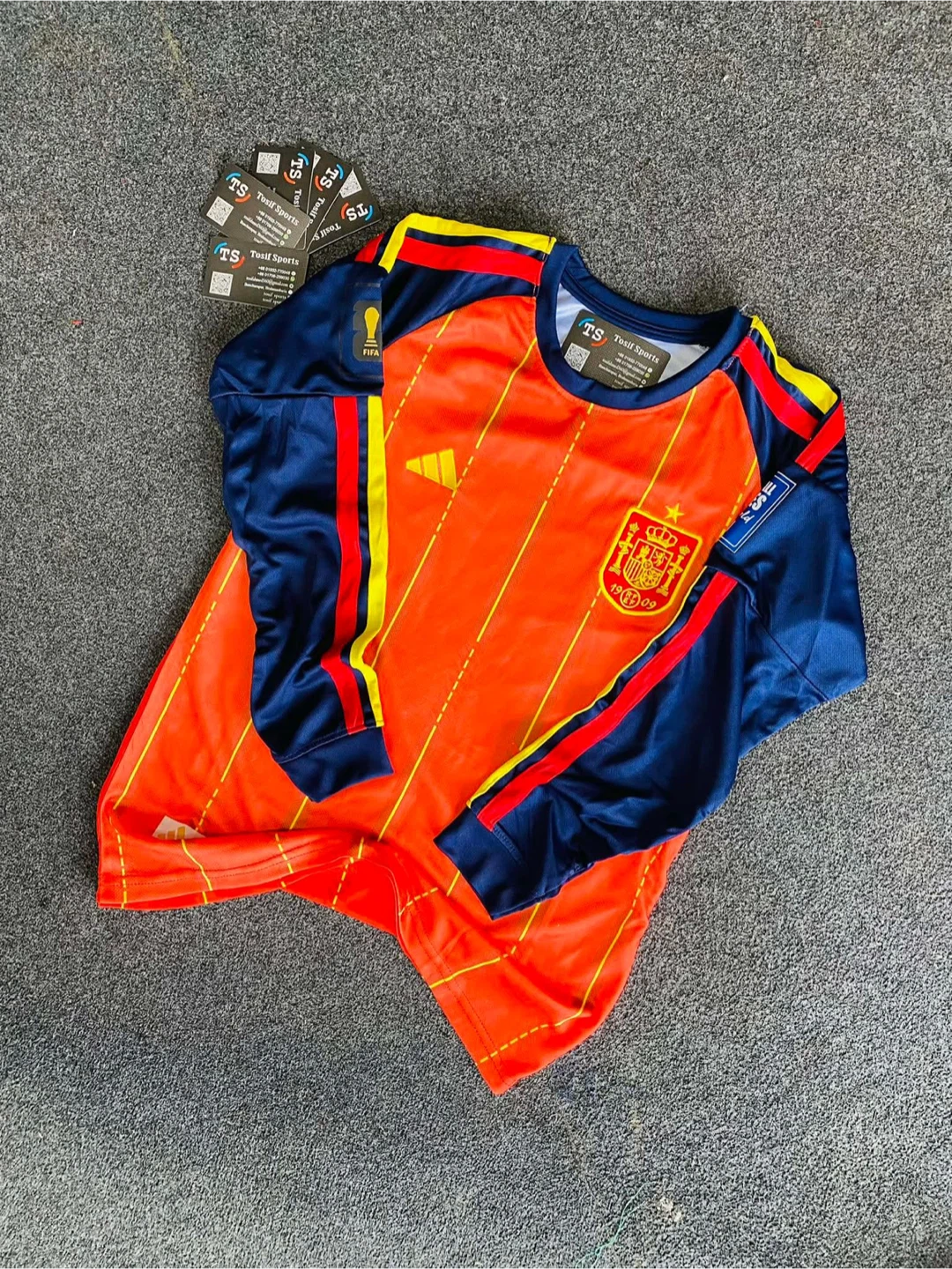 Spain National Football Team Long Sleeve Jersey