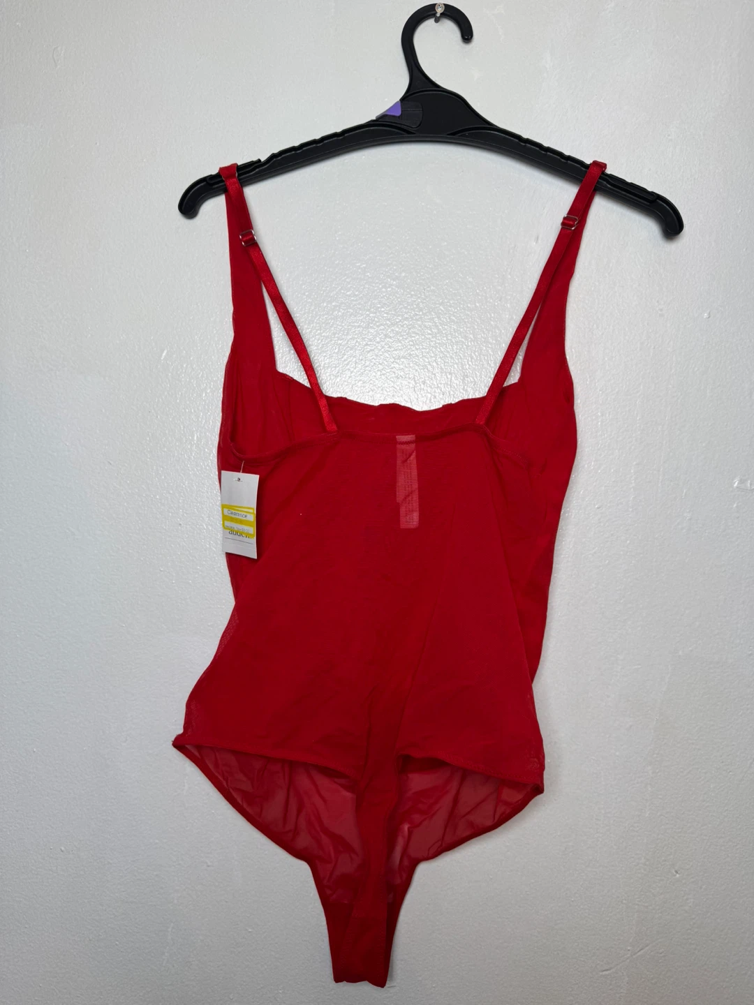 Audrey Red Sheer Corset Bodysuit - photo 2