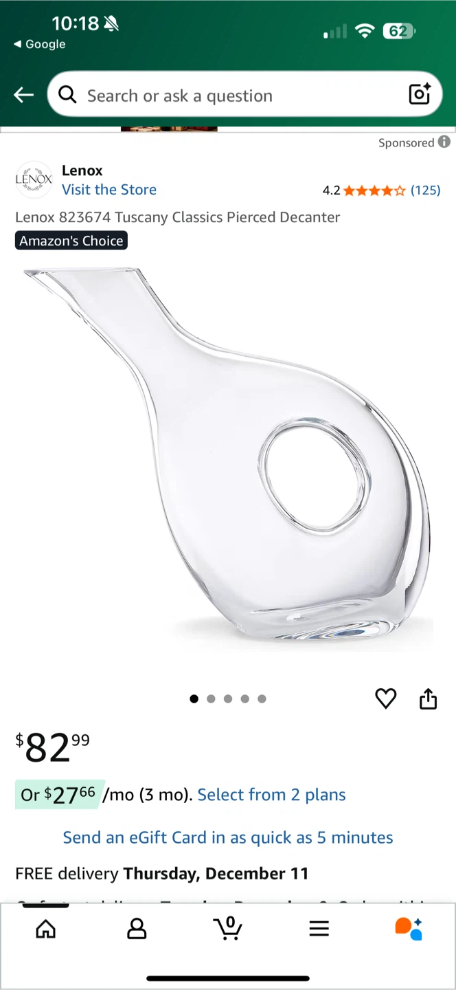 Lenox Tuscany Classics Pierced Decanter - photo 2