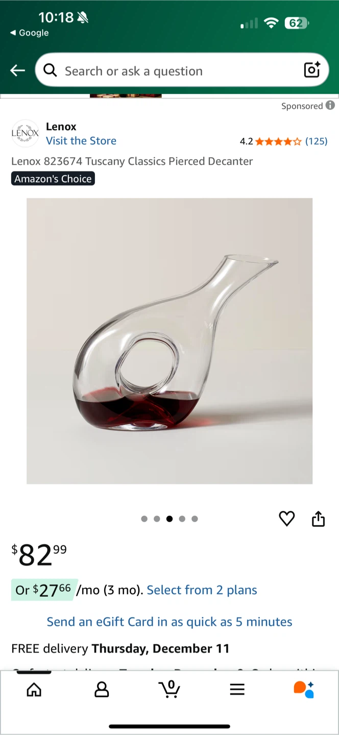 Lenox Tuscany Classics Pierced Decanter - photo 3