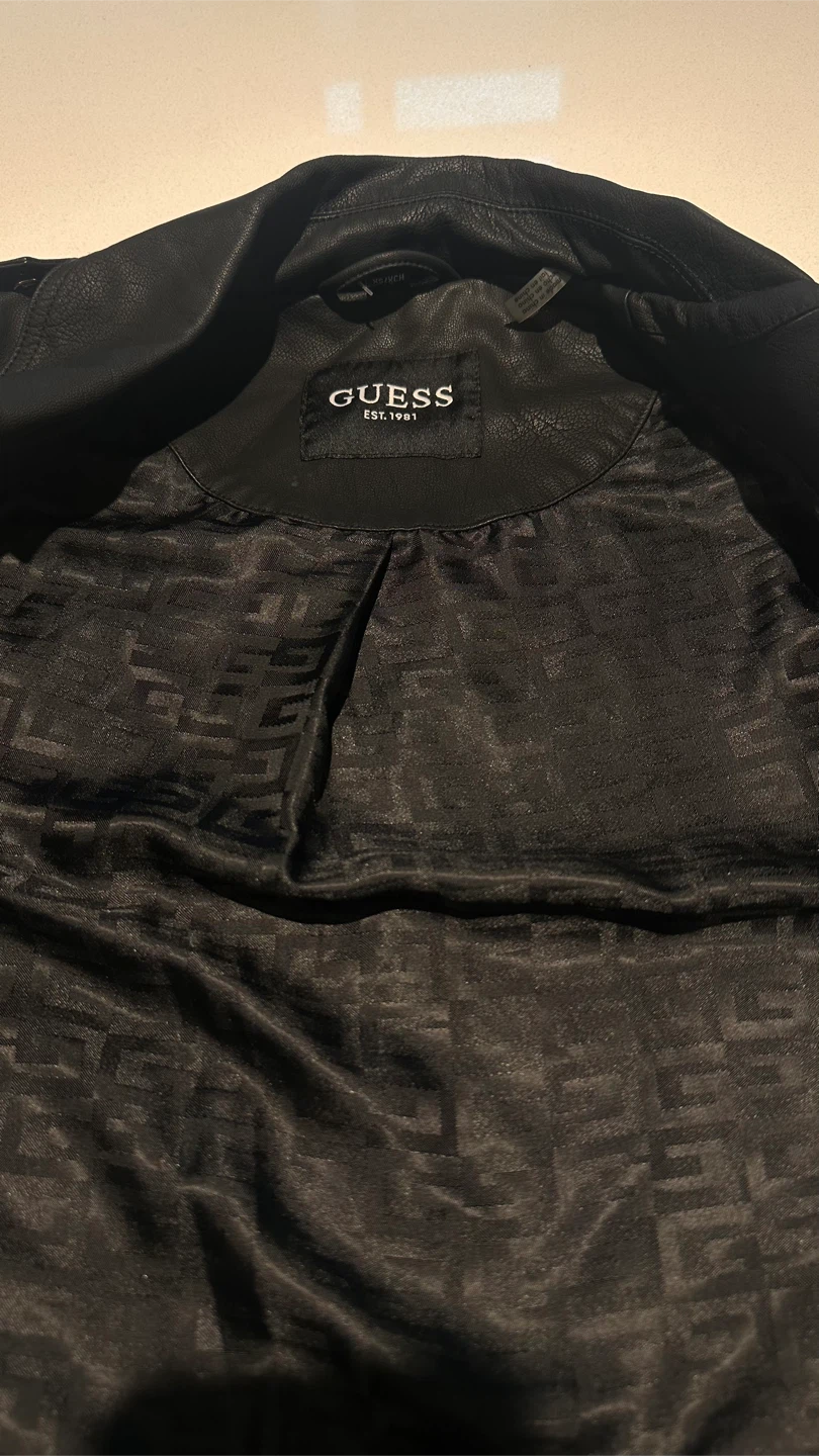 Women Guess Leather Jacket - Xs - photo 3