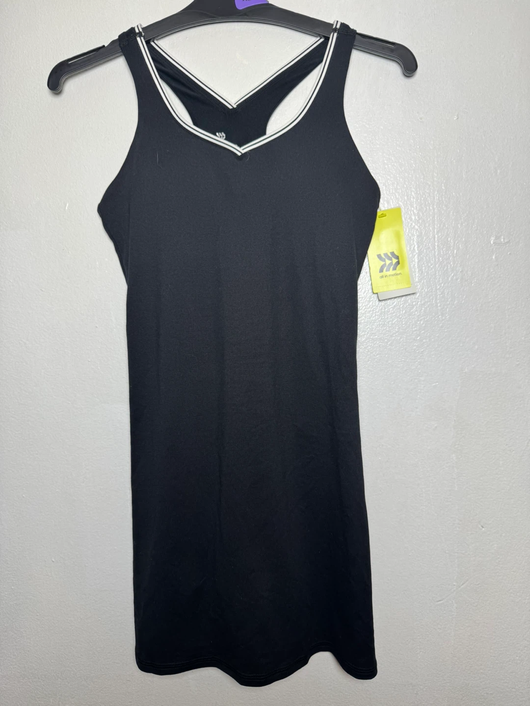 All in Motion Black Athletic Tank Dress Size L (10/12)