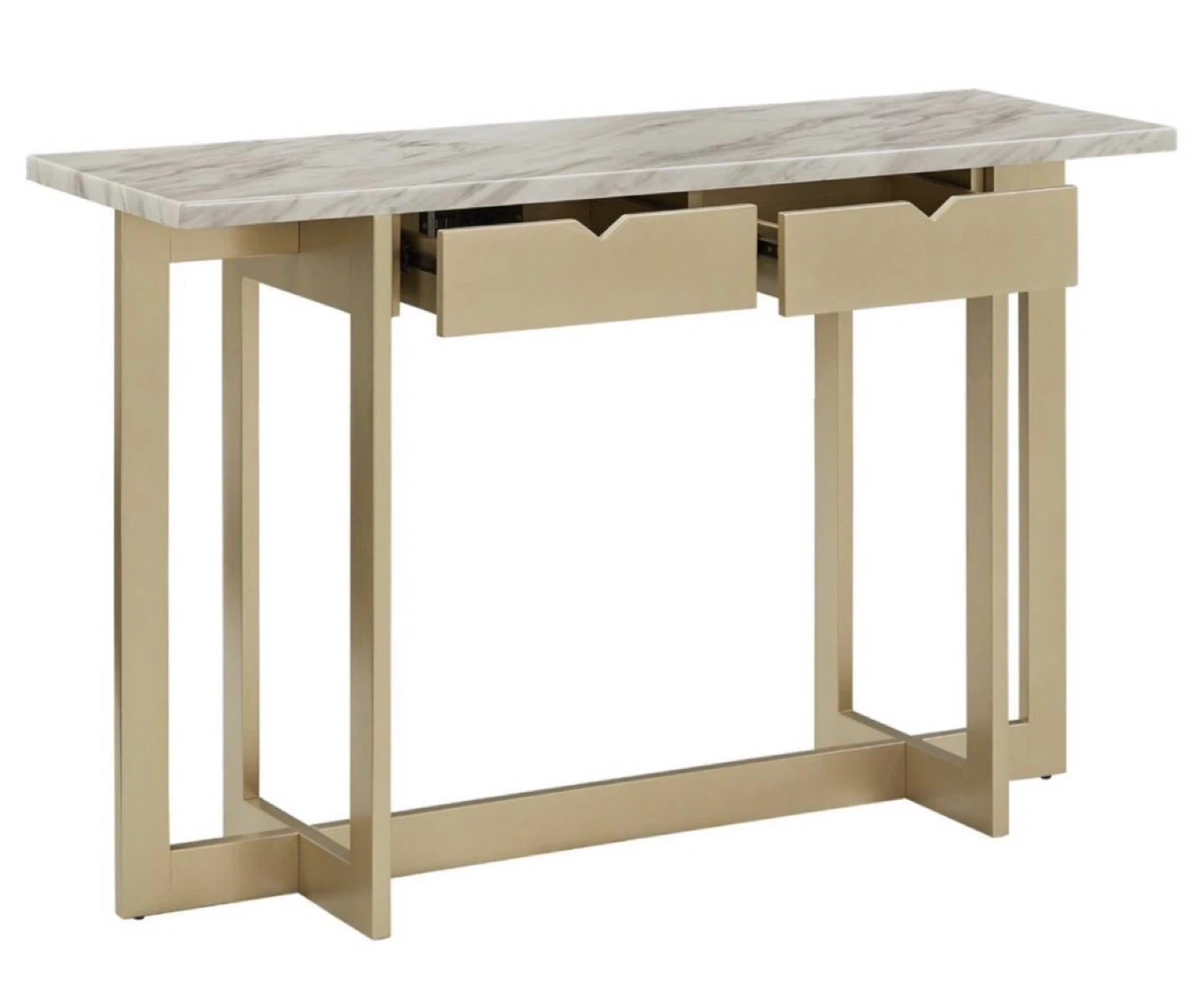 Console Table  Desk Marble Top and Power Outlet 🏆 - photo 2