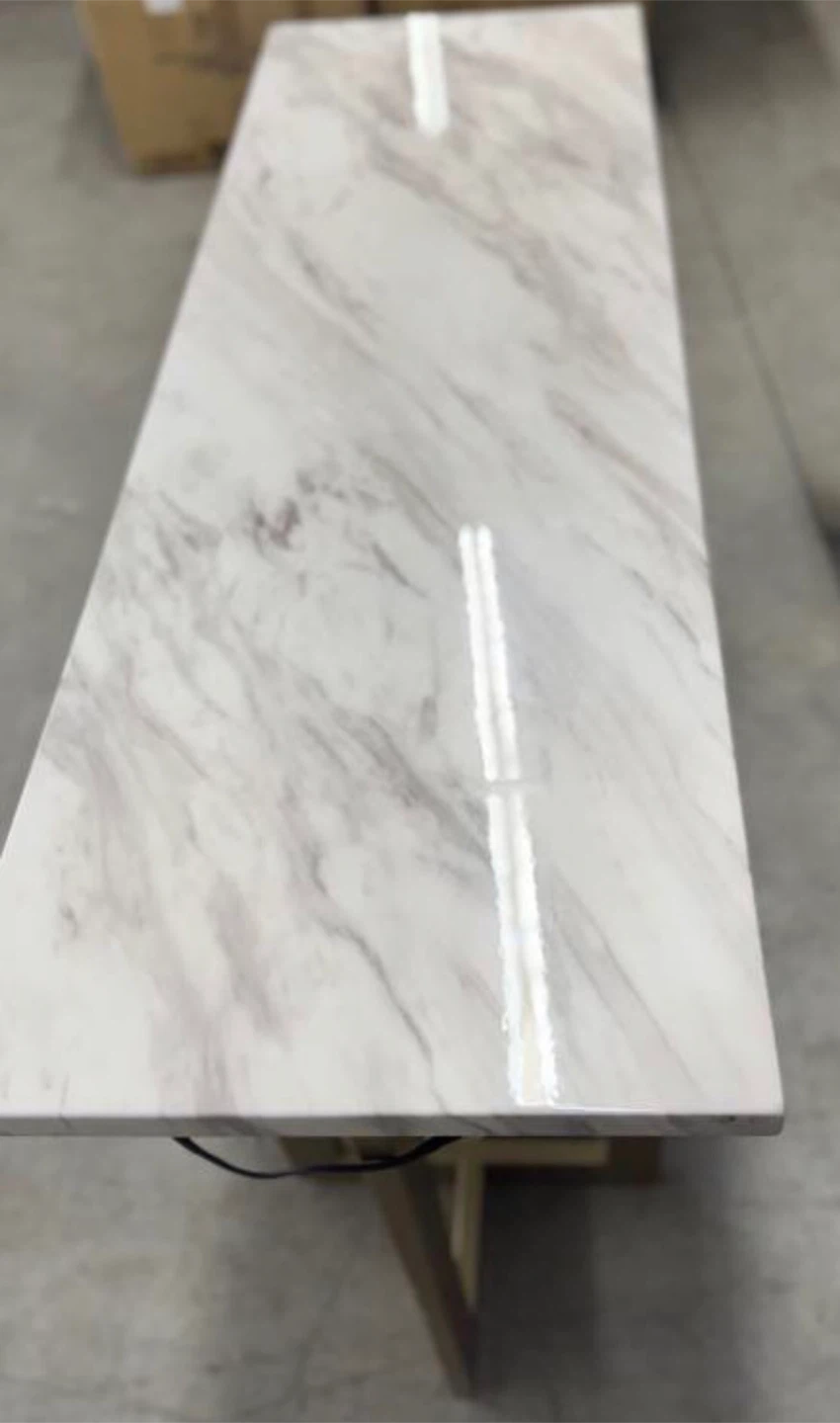 Console Table  Desk Marble Top and Power Outlet 🏆 - photo 5