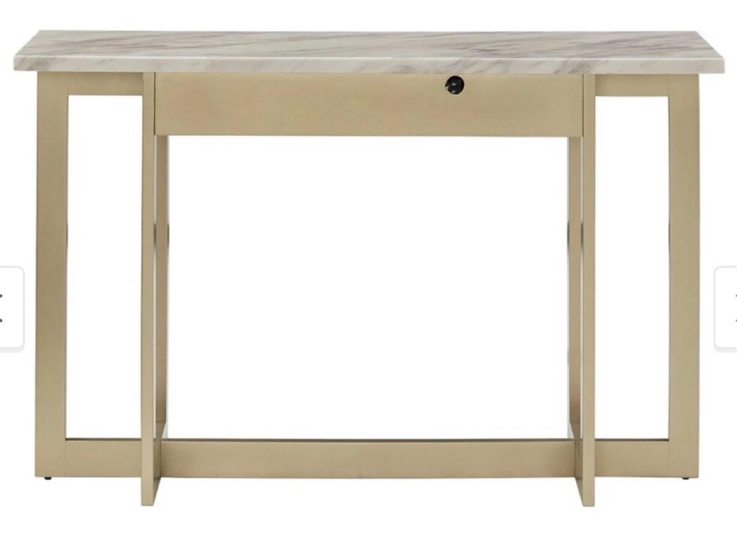 Console Table  Desk Marble Top and Power Outlet 🏆 - photo 4