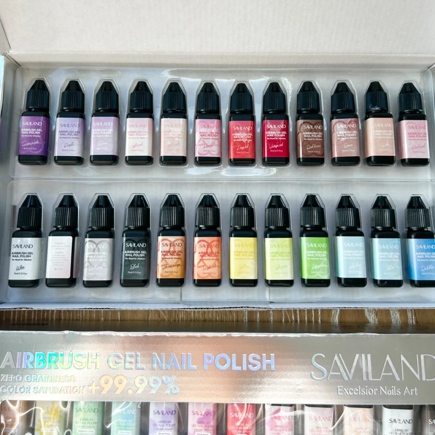 SAVILAND Airbrush Gel Nail Polish Kit