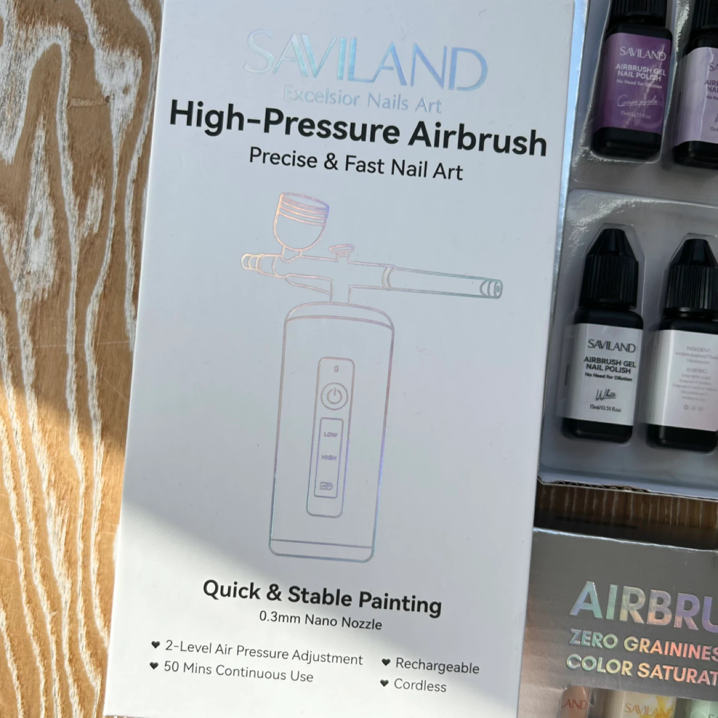SAVILAND Airbrush Gel Nail Polish Kit - photo 3