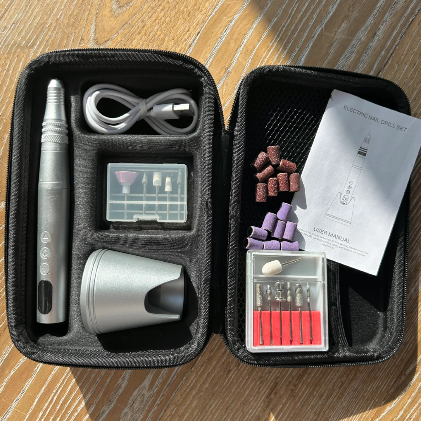Electric Nail Drill Set with Accessories
