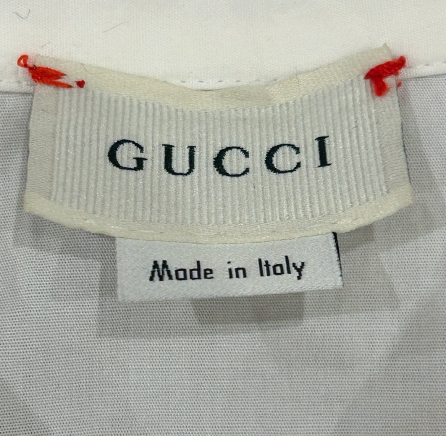 GUCCI White Short Sleeve Shirt with Bow Detail - Size 12 - photo 4
