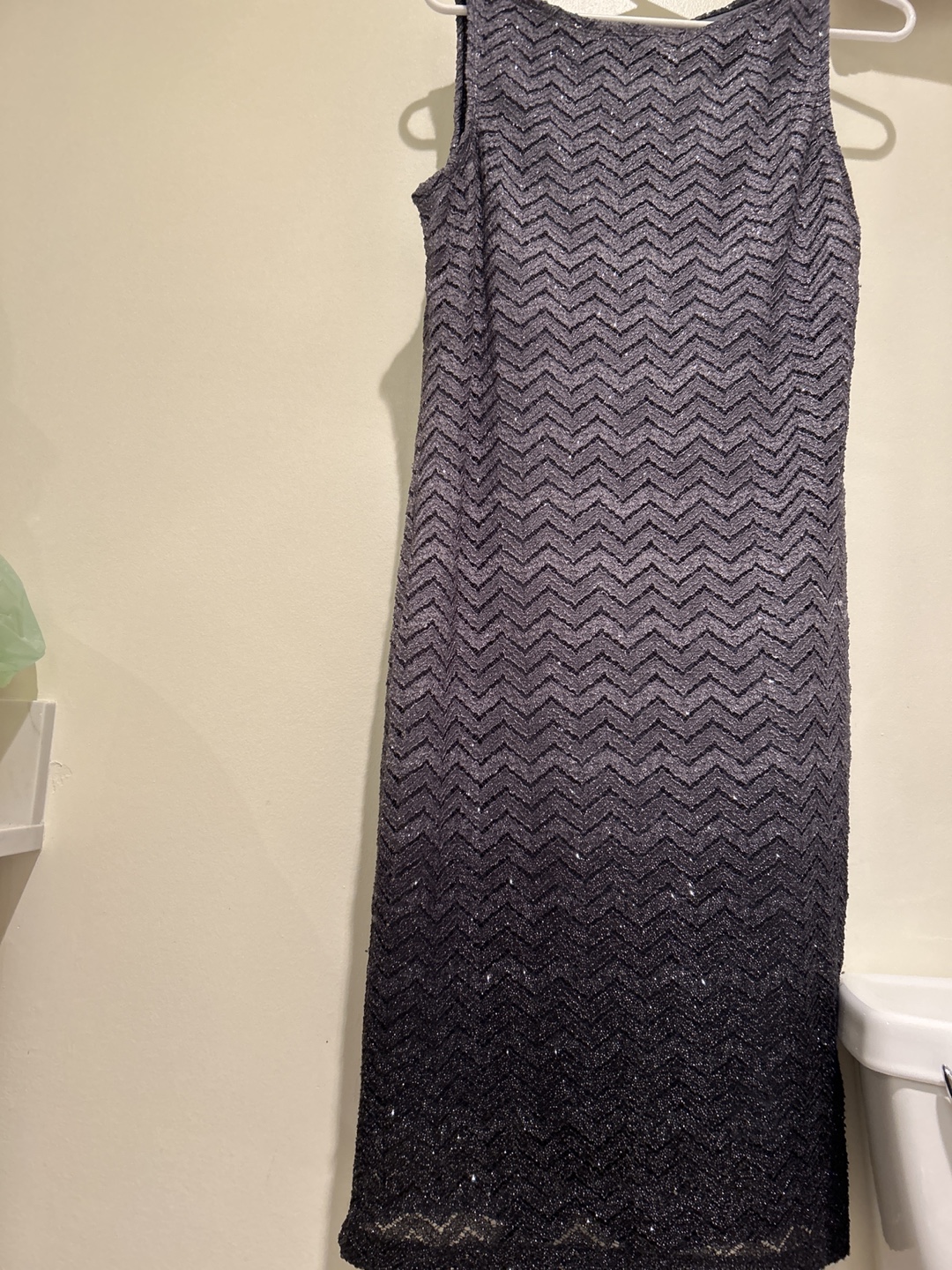 Sparkly Chevron Knit Dress