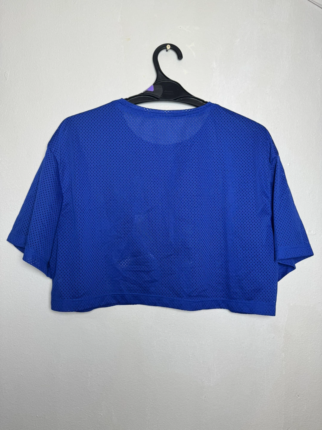 SHEIN Blue Mesh "98" Crop Top Size XL - photo 2