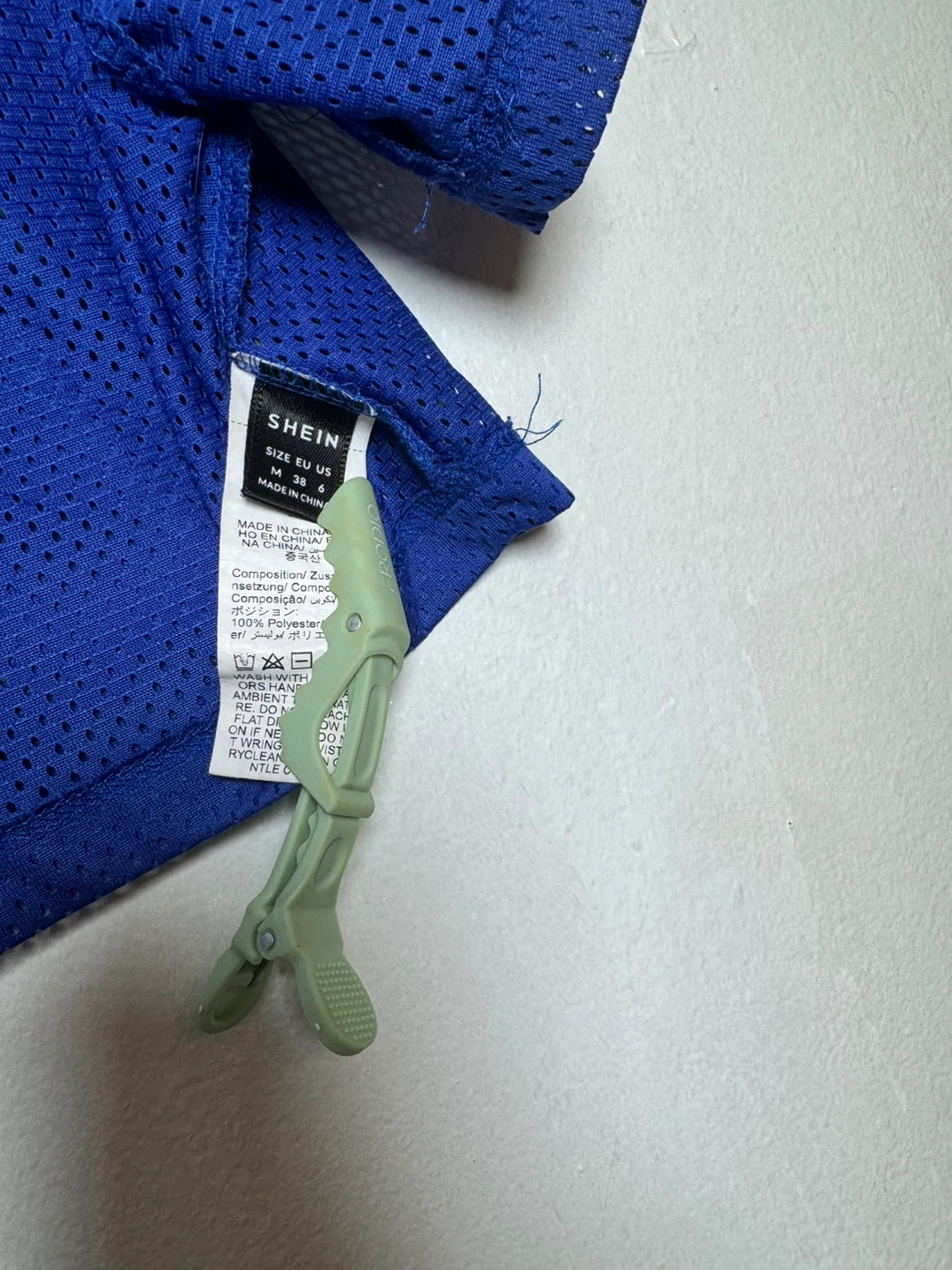 SHEIN Blue Mesh "98" Crop Top Size XL - photo 3