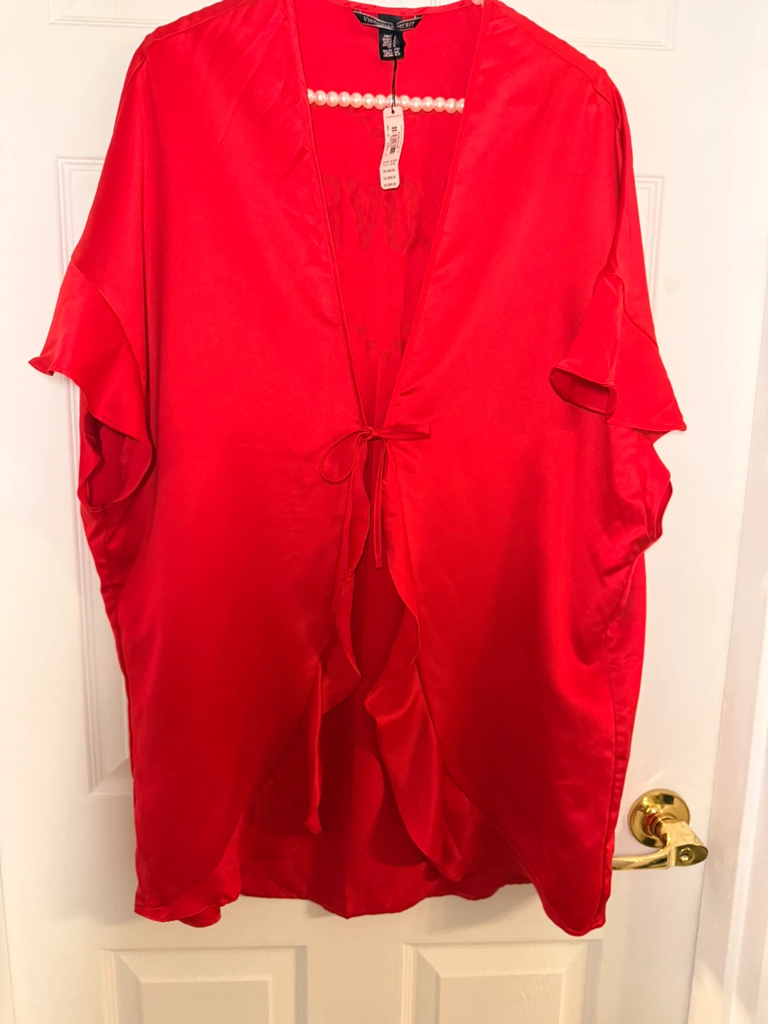 Victoria's Secret Red "LOVE" Heart Kimono Robe