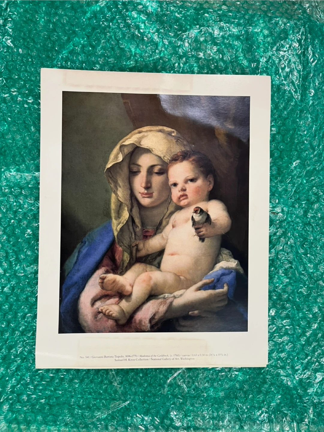 Giovanni Battista Tiepolo Madonna of the Goldfinch Print