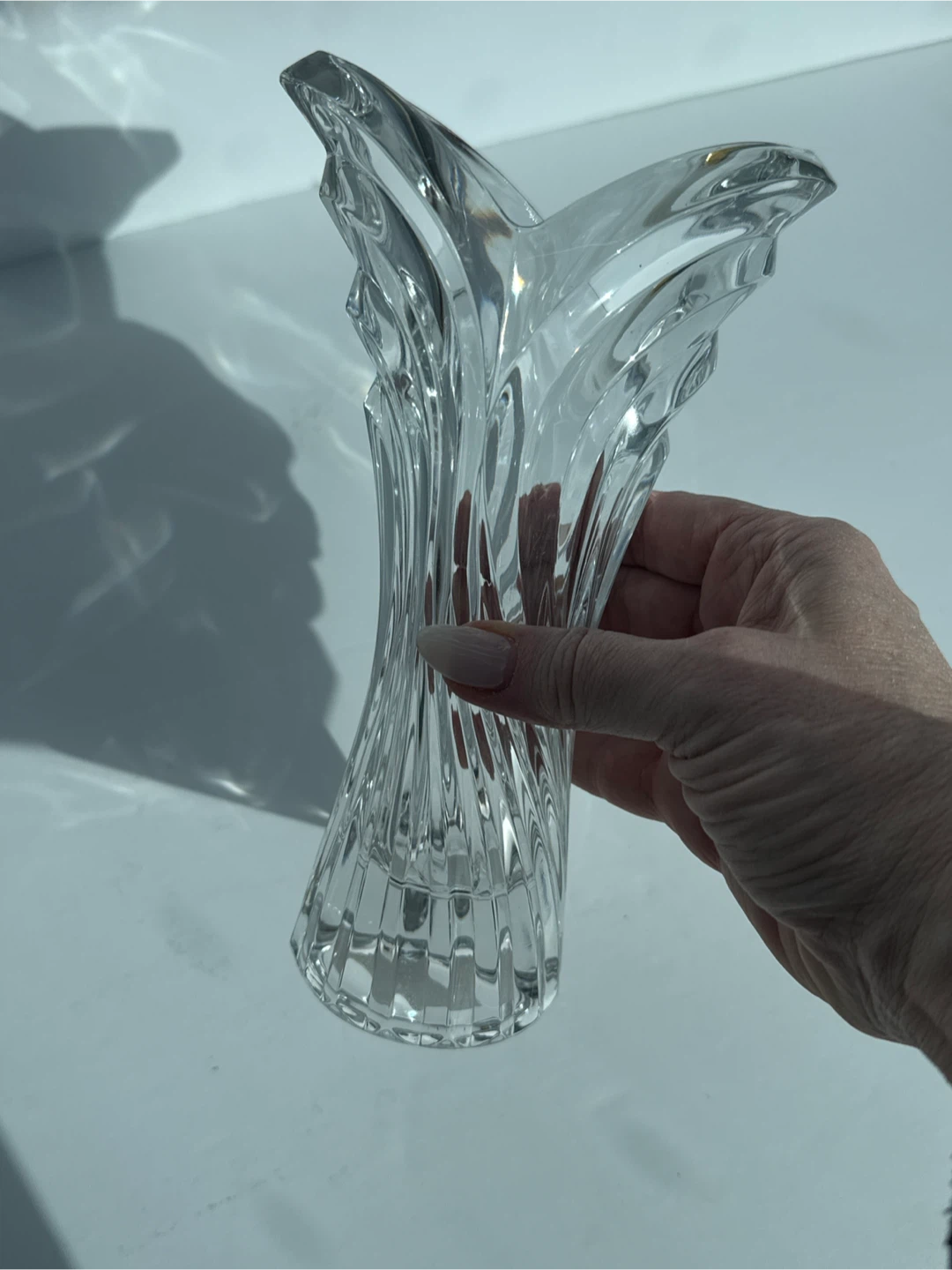 Stunning NEW Vintage Mikasa Crystal Swirl Vase: Spring Flair🏆 - photo 2