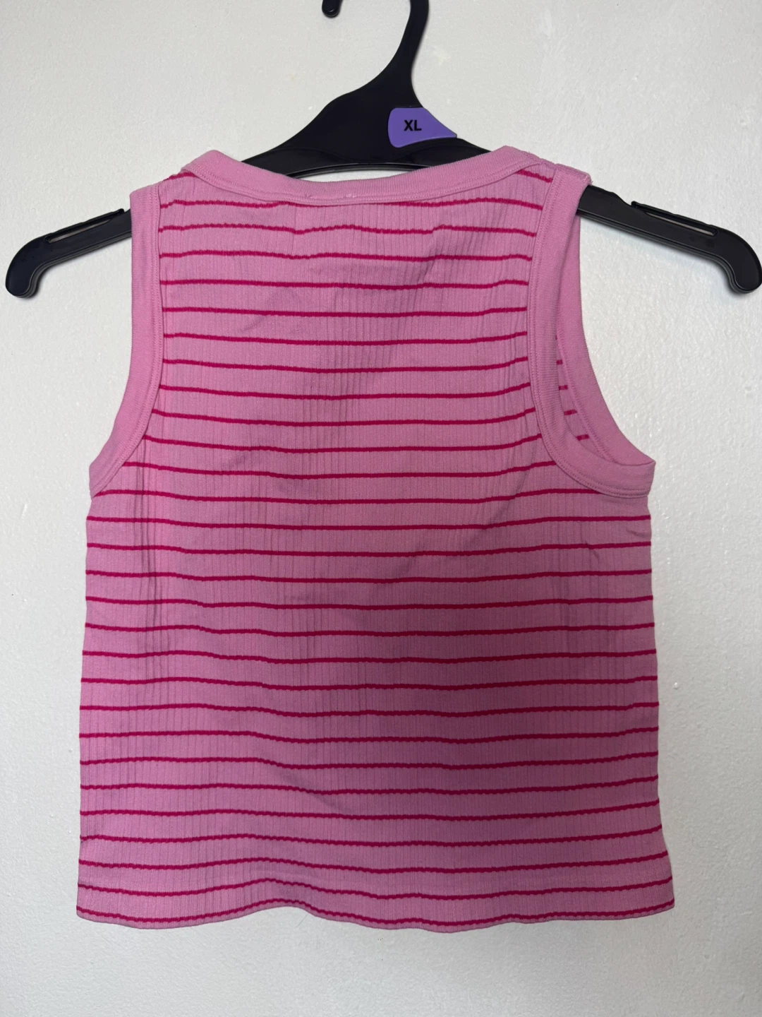 Pink Striped Tank Top XL - photo 2