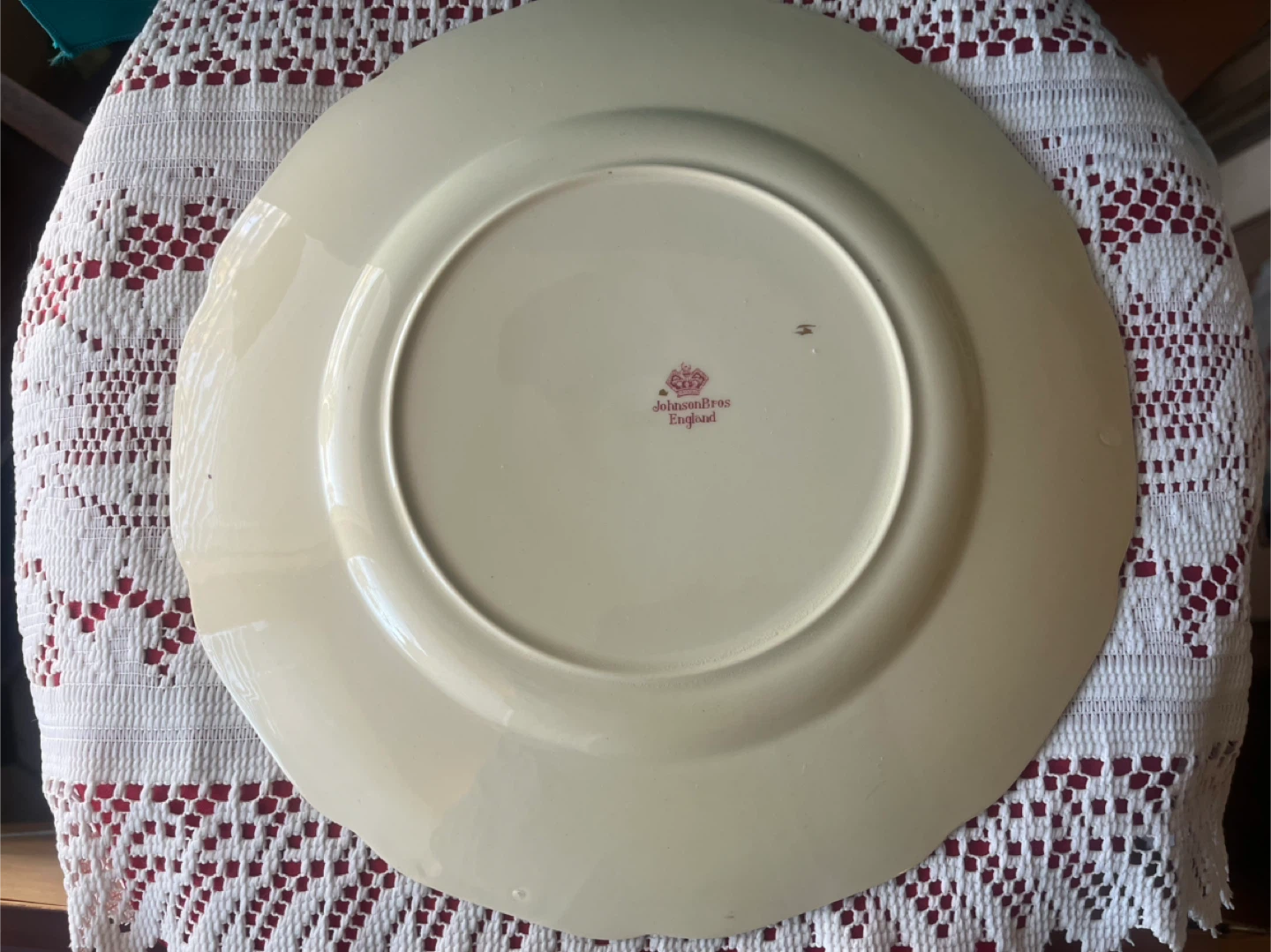 Johnson Brothers England Pink Gold Floral Charger Plate - photo 5