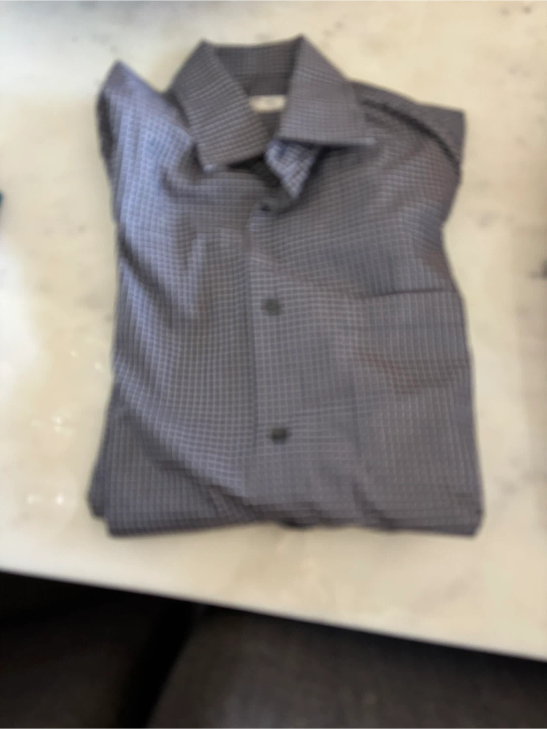 Harry Rosen Men's Gingham Dress Shirt - Size Medium