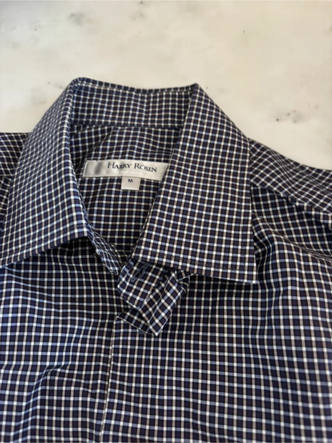 Harry Rosen Men's Gingham Dress Shirt - Size Medium - photo 3