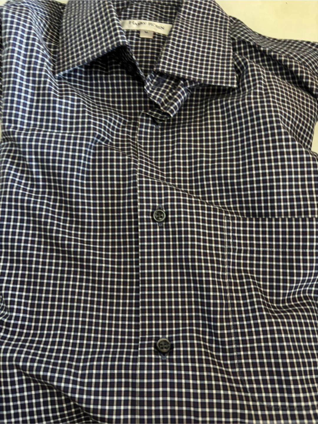 Harry Rosen Men's Gingham Dress Shirt - Size Medium - photo 4