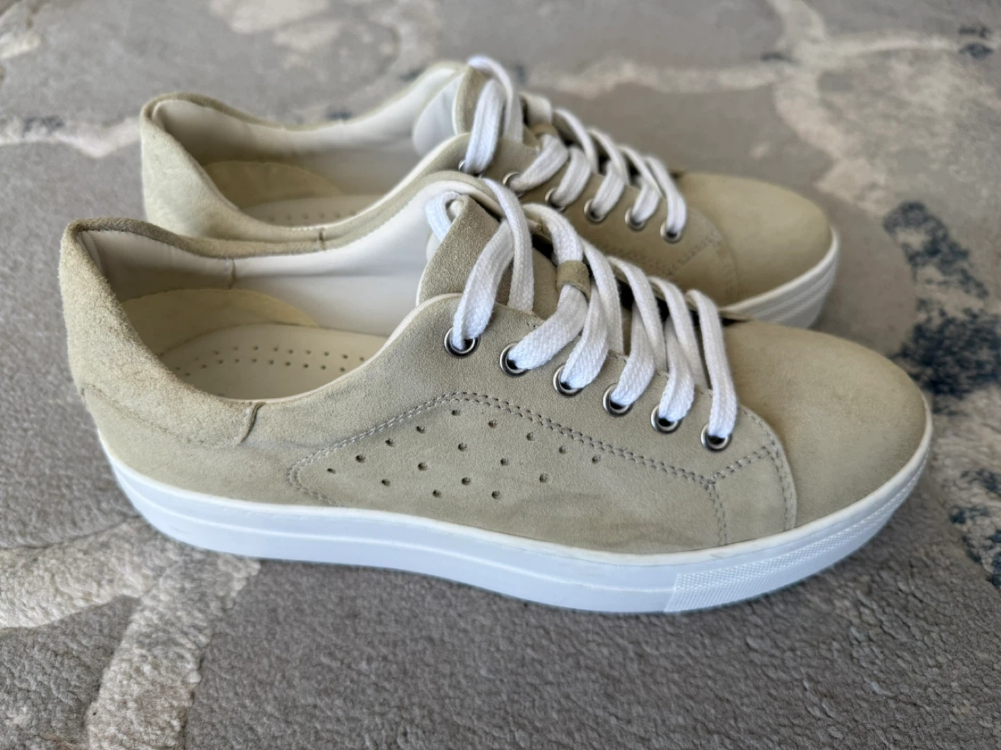 Luca Ferri Tan Suede Platform Sneakers- women - photo 3
