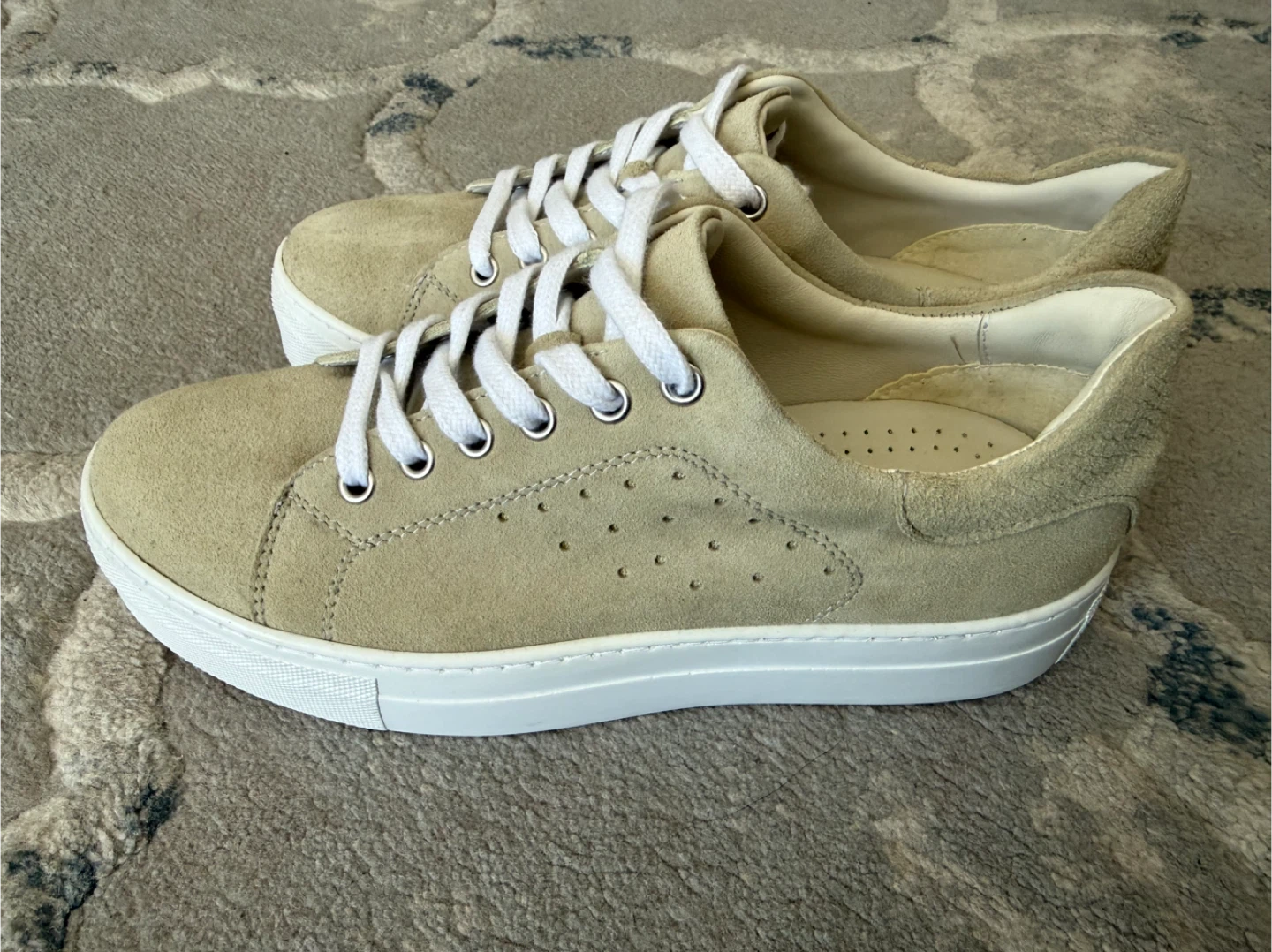 Luca Ferri Tan Suede Platform Sneakers- women