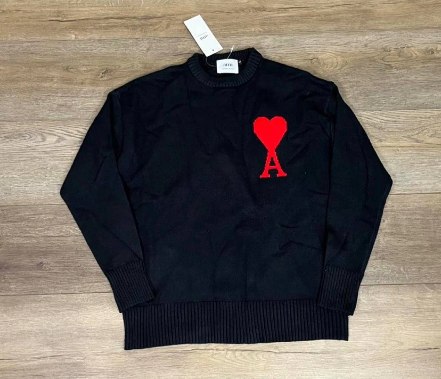 Ami Black/Red Sweater – All Sizes