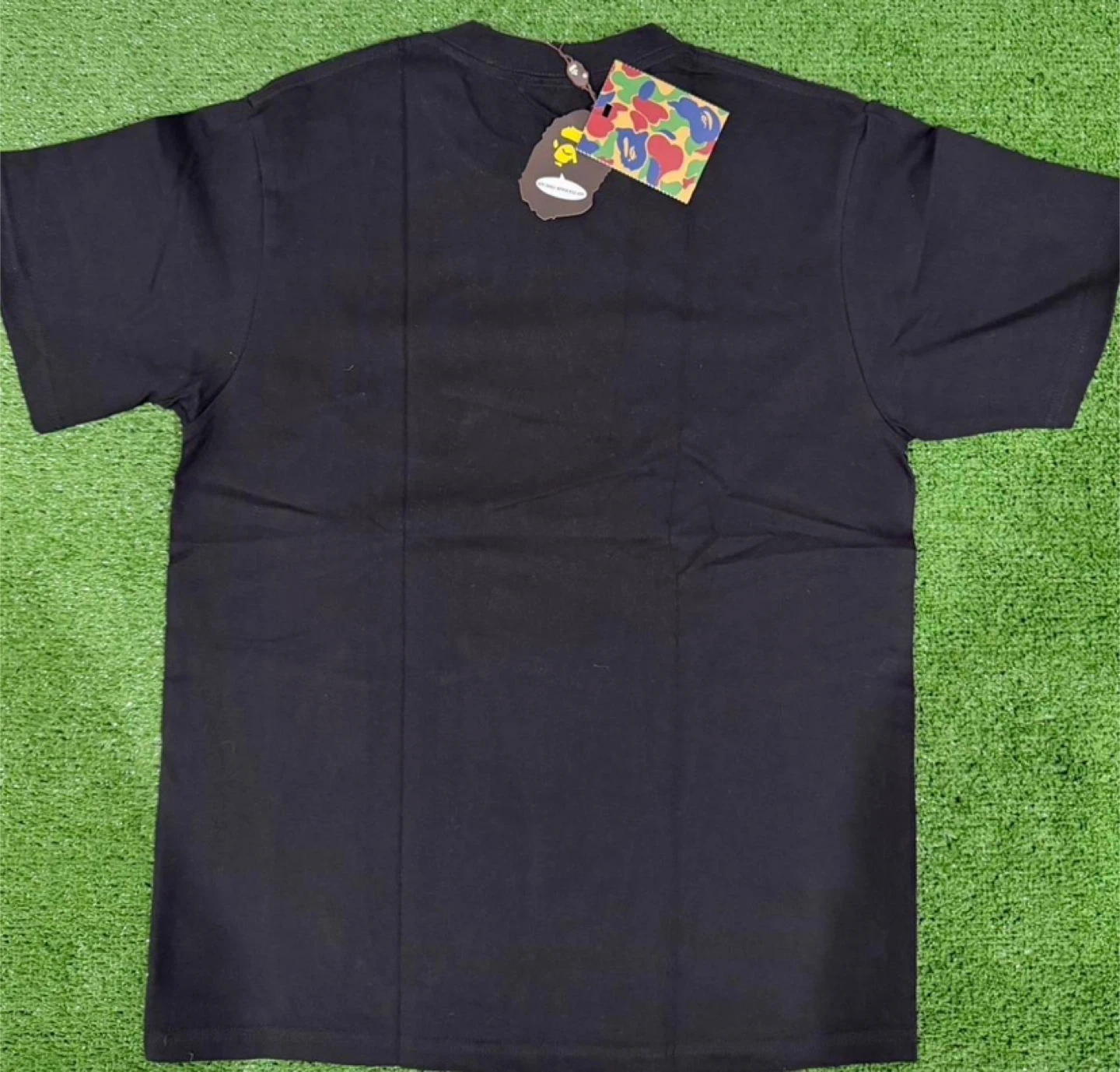 Bape Black Baby Milo Pink Camo Ape Head T Shirt - photo 5