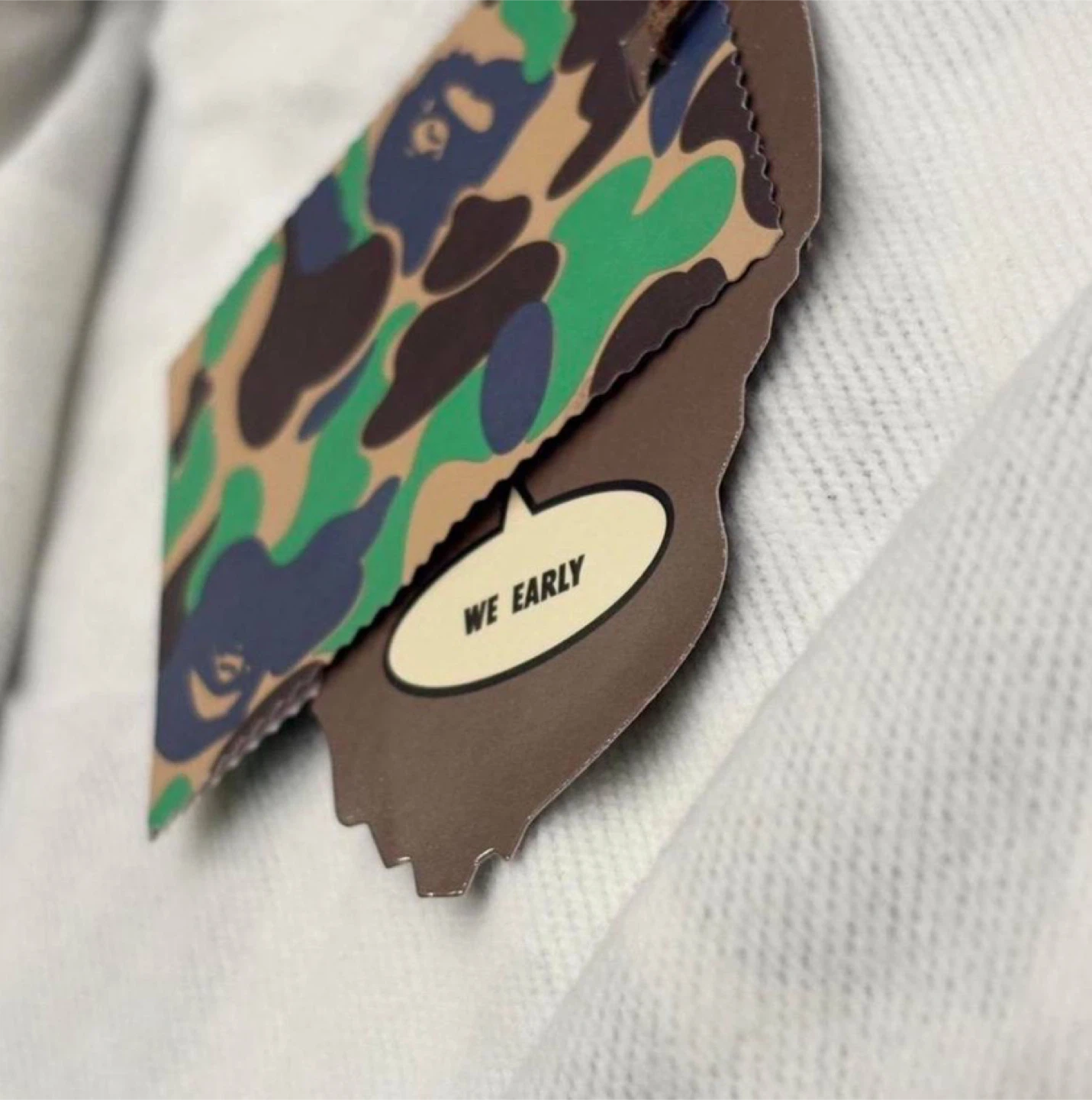 Bape White/Grey Camo Shark Full Zip Hoodie – All Sizes - photo 2