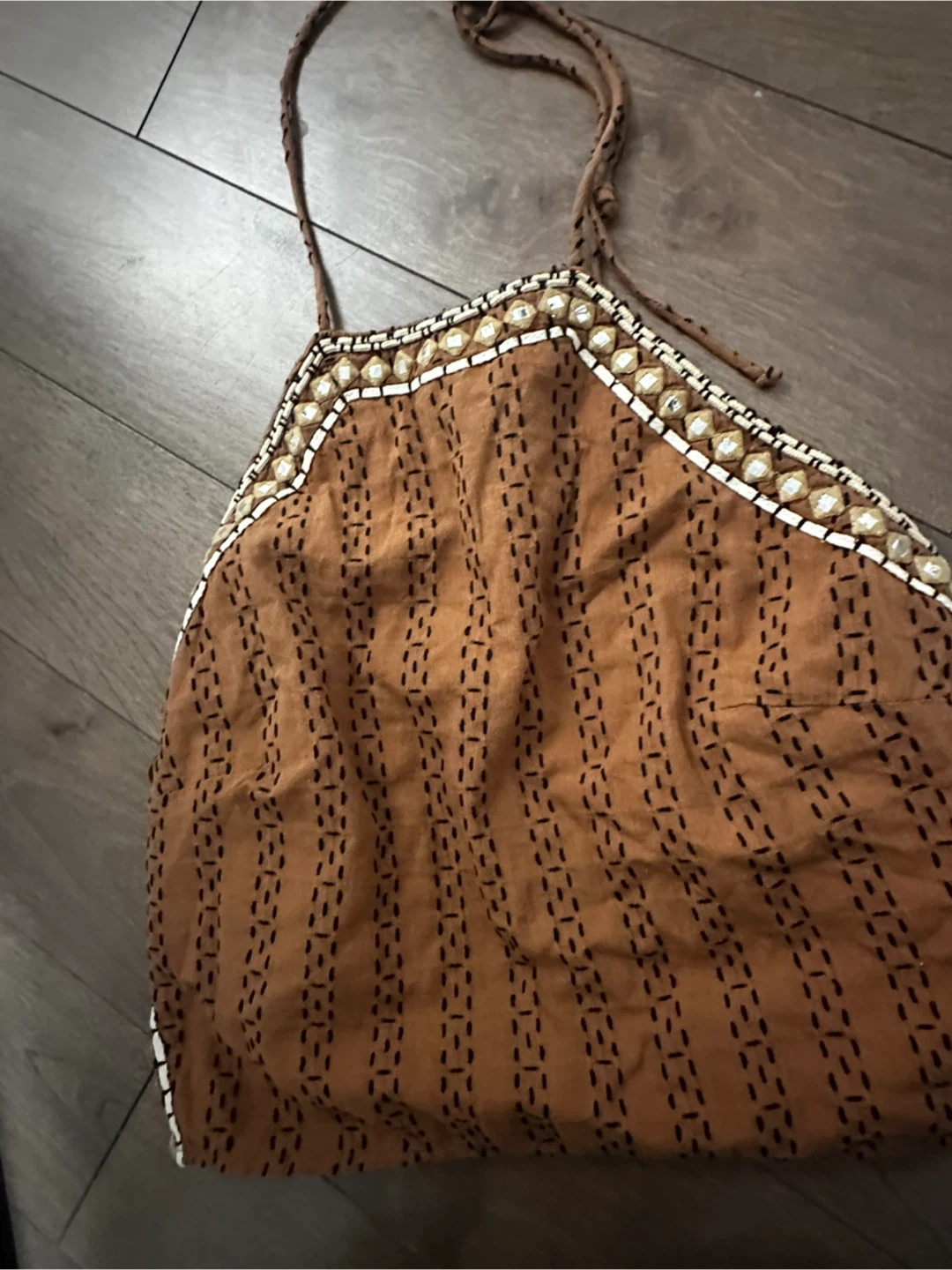 New Zara Women's Brown Halter Top - Size L - photo 2