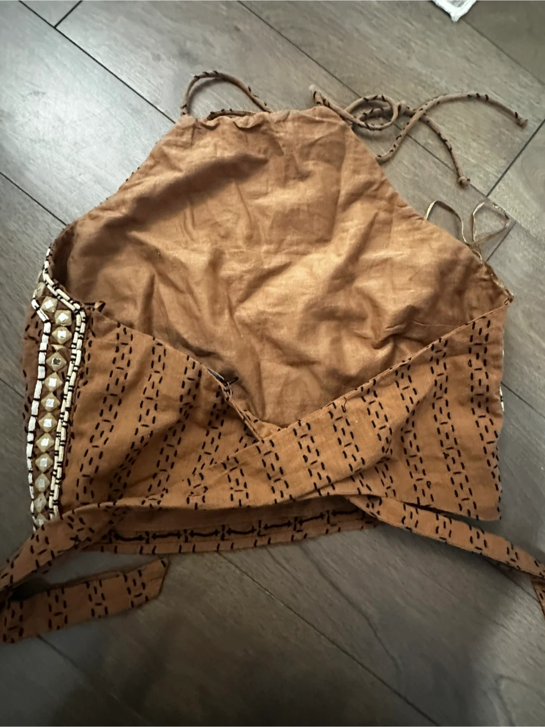 New Zara Women's Brown Halter Top - Size L - photo 3