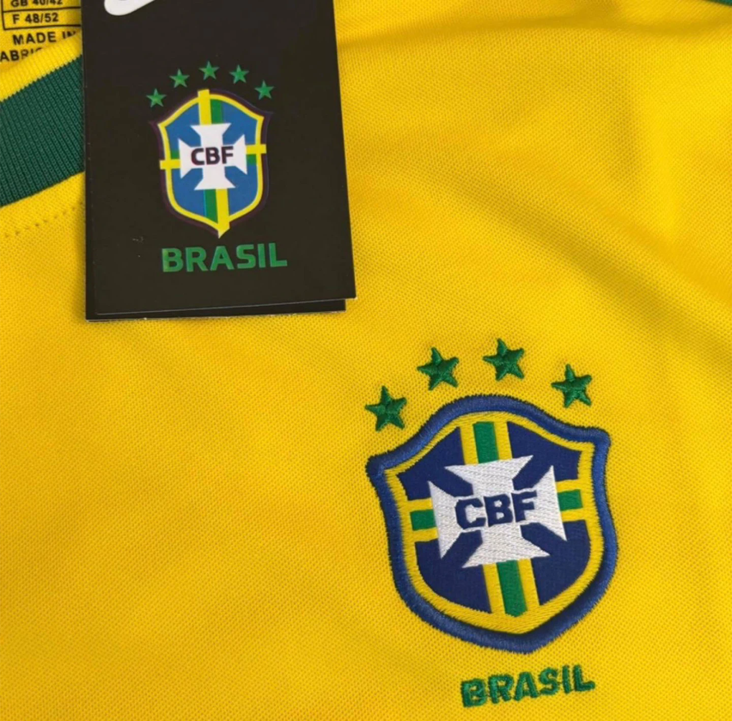 Brazil Nike Stussy Yellow Jersey – All Sizes - photo 3