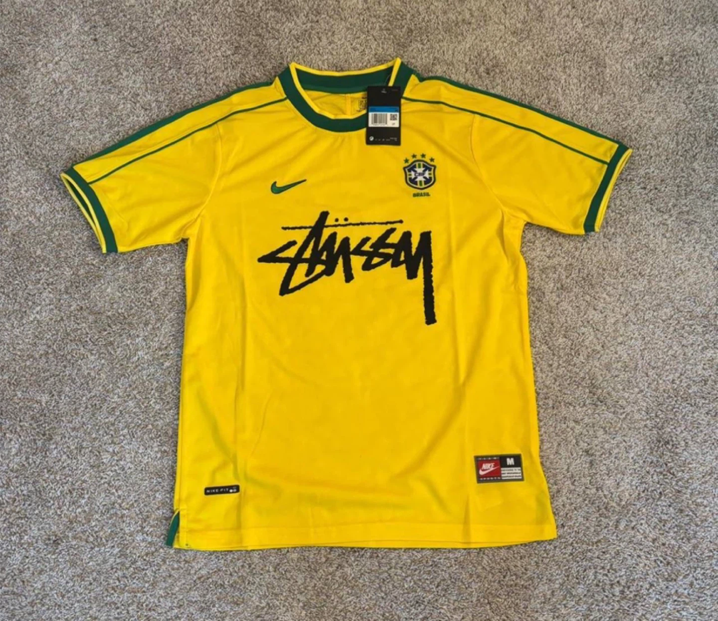 Brazil Nike Stussy Yellow Jersey – All Sizes