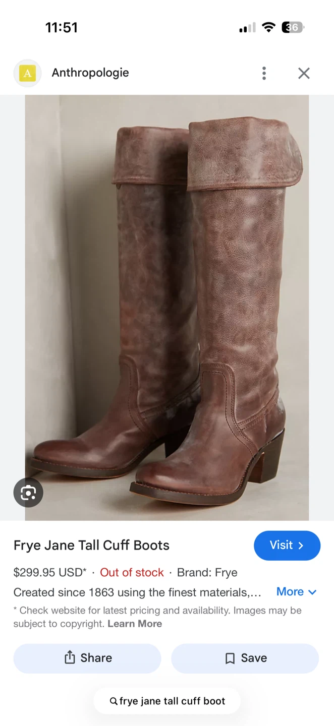 NEW, never worn Frye Brown Leather Over-the-Knee Boots