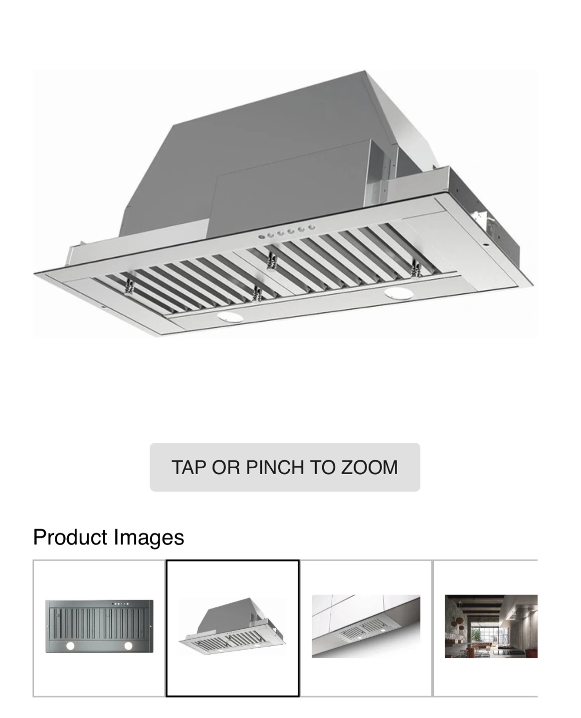 Faber Inca SD 35" Stainless Steel Pro Insert Range Hood - photo 4