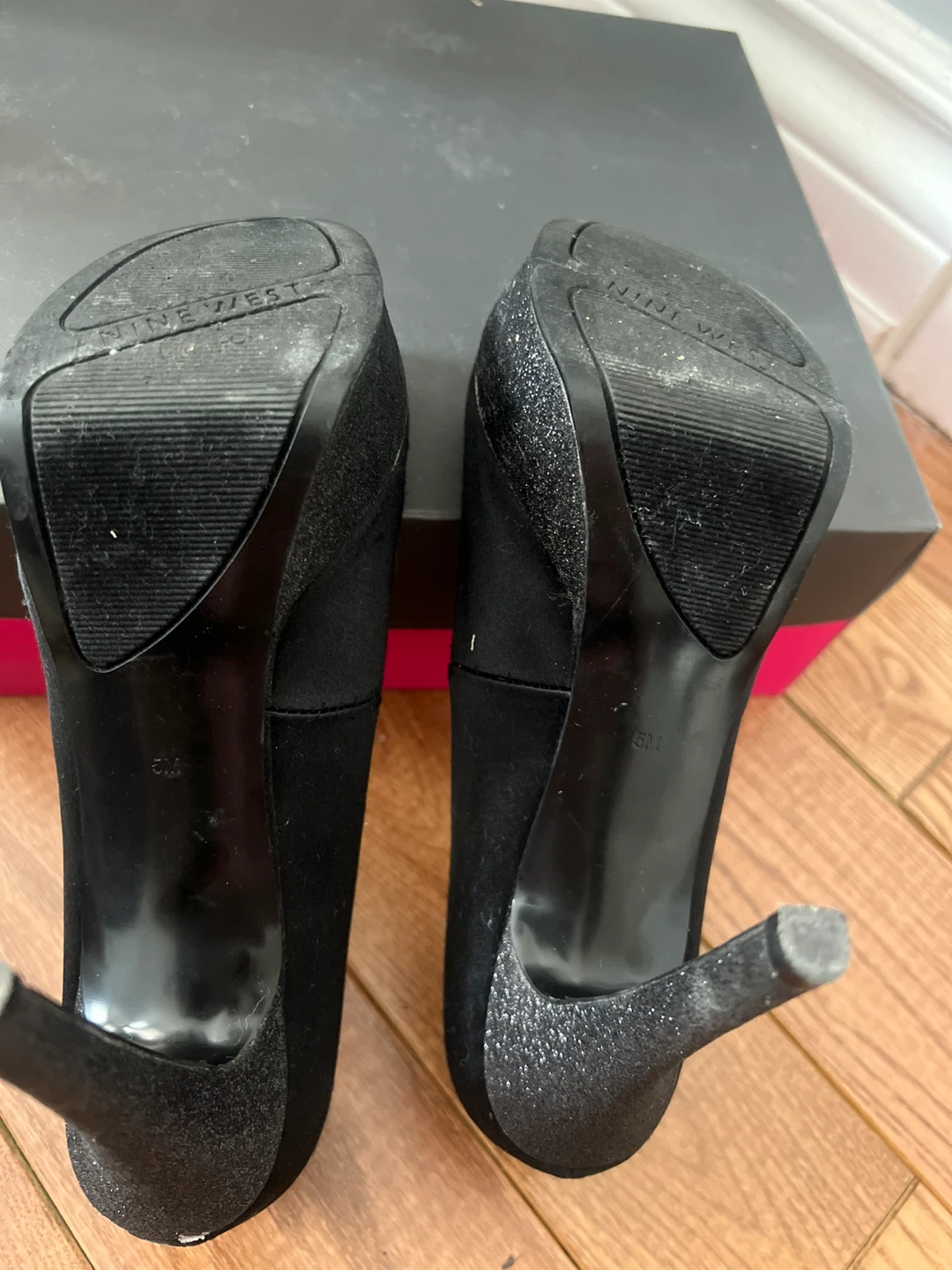 Nine West Black Heels Size 6M - photo 5