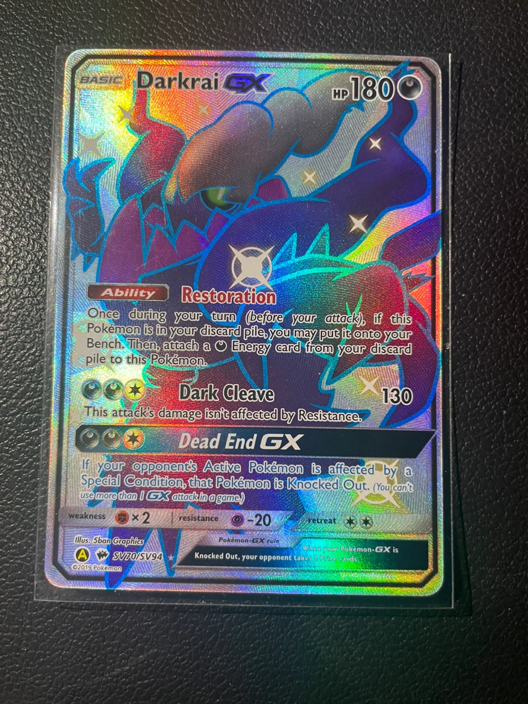 Shiny Darkrai GX Shiny Vault Rare