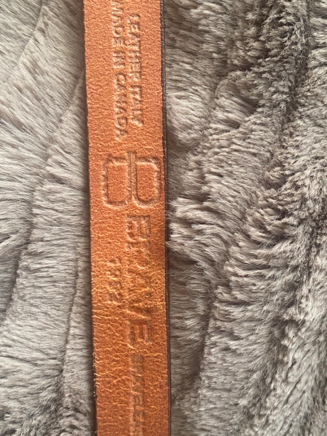 Brave Brown Leather Belt with Gold Buckles - Made in Canada - photo 2