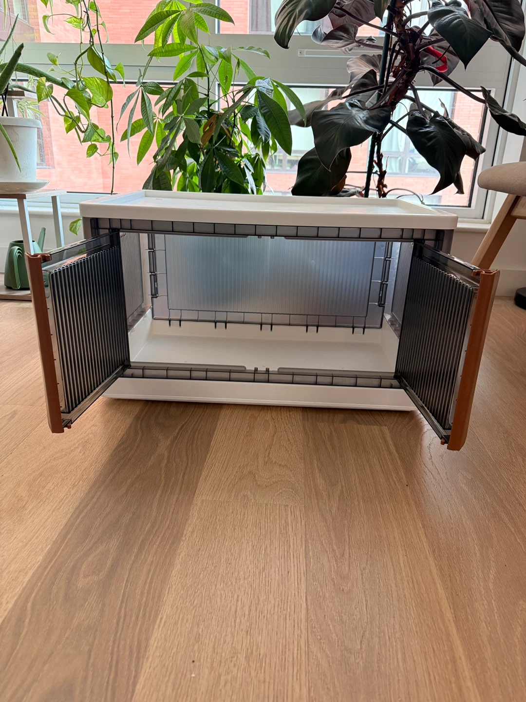 Folding Storage Box - White & Clear - photo 2