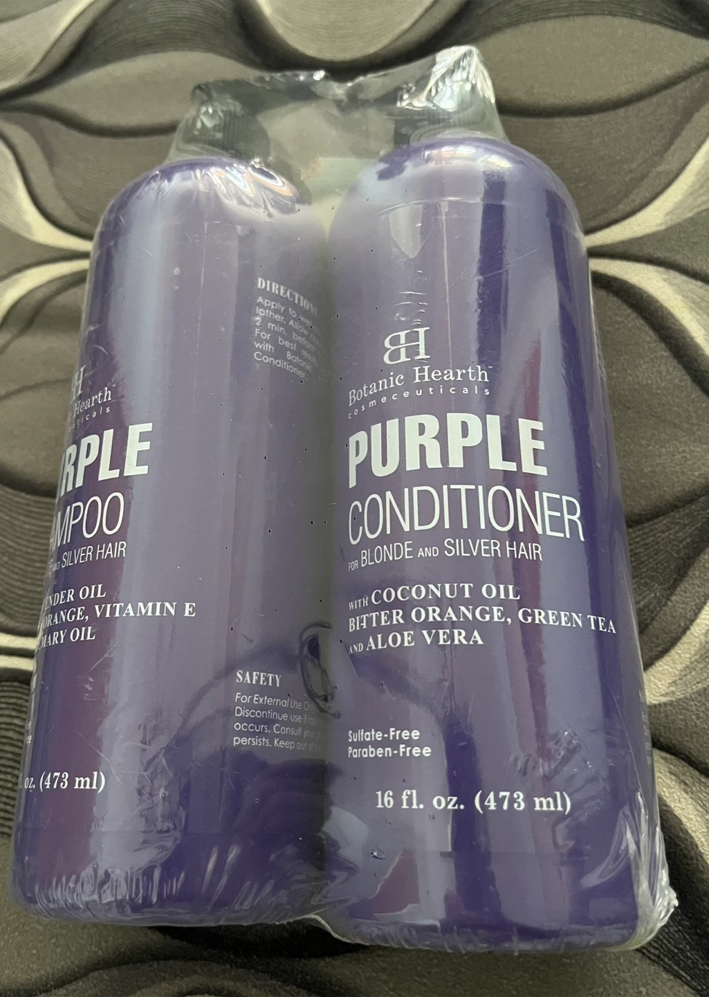 Biotanic Hearth Purple Shampoo & Conditioner Set - 16 oz each - photo 2